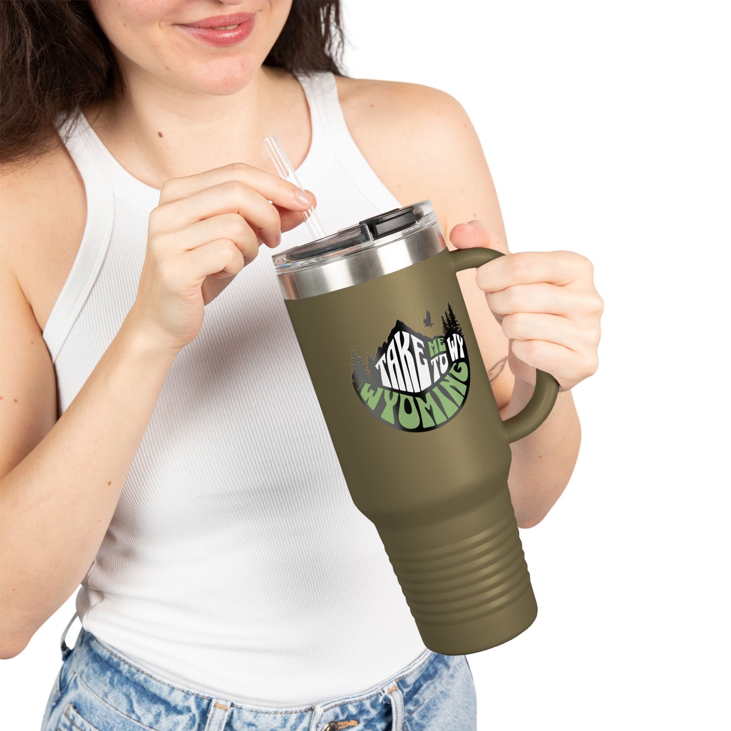 TAKE ME TO WYOMING EXTRA LARGE 40oz TUMBLER