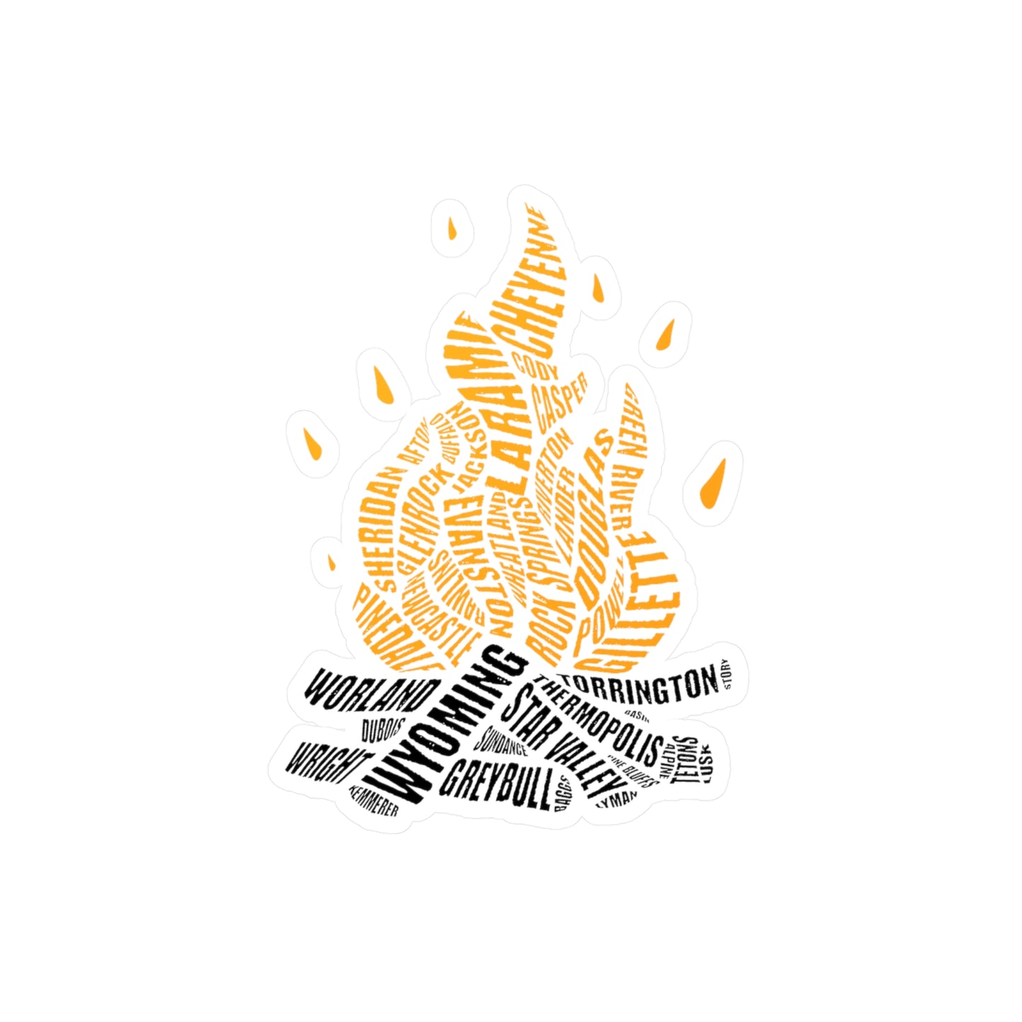 COWBOY CAMPFIRE STICKERS