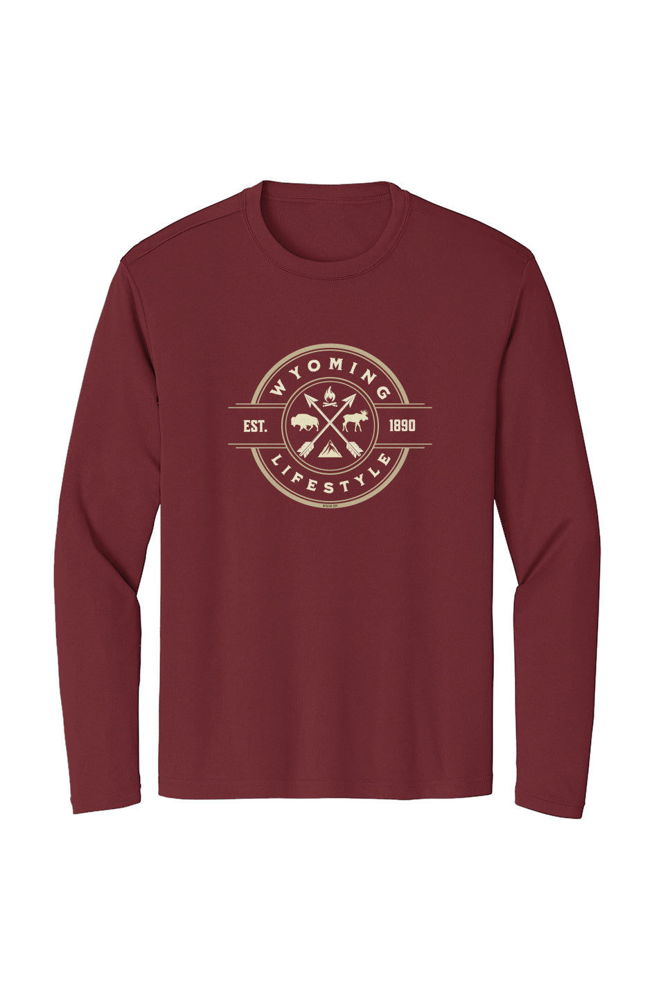 WYOMING LIFESTYLE – Premium Long Sleeve Performance T-Shirt