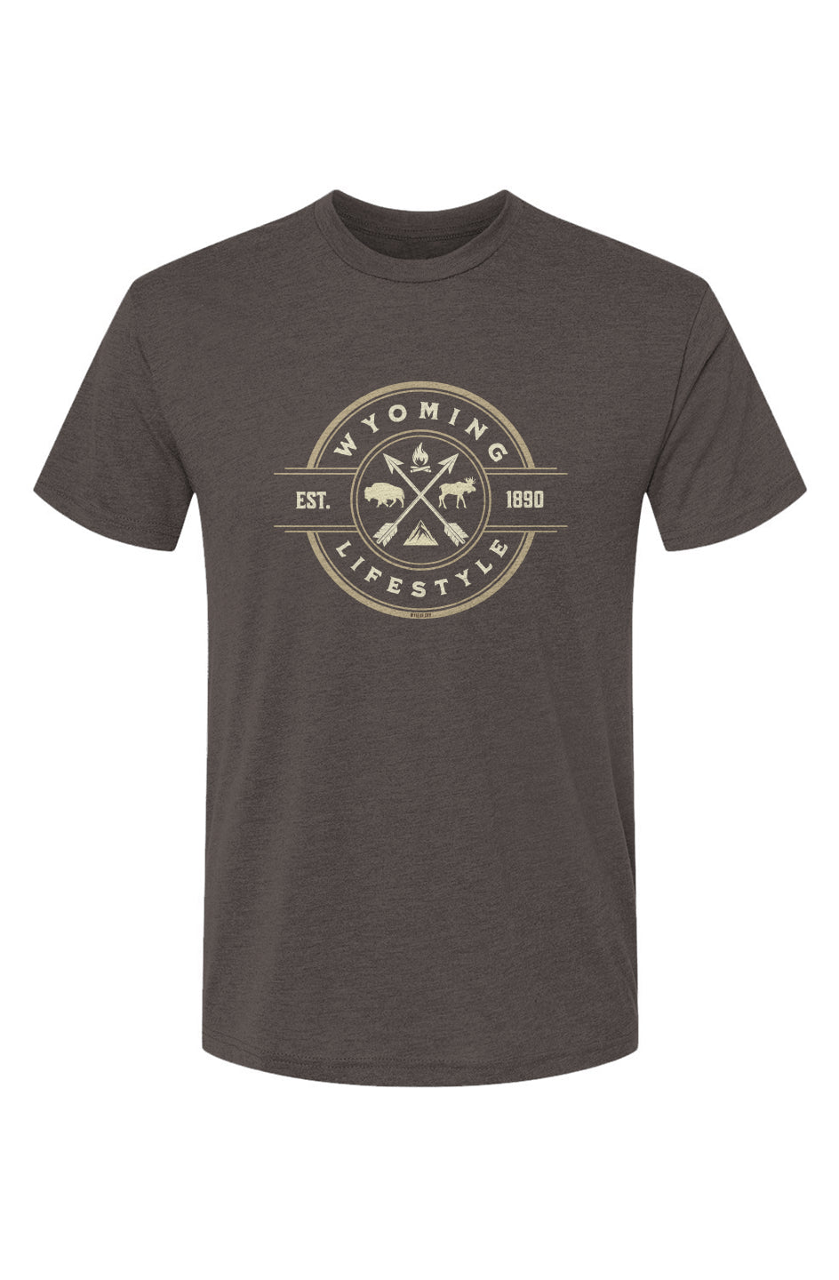 WYOMING LIFESTYLE – Premium Tri-Blend Active T-Shirt