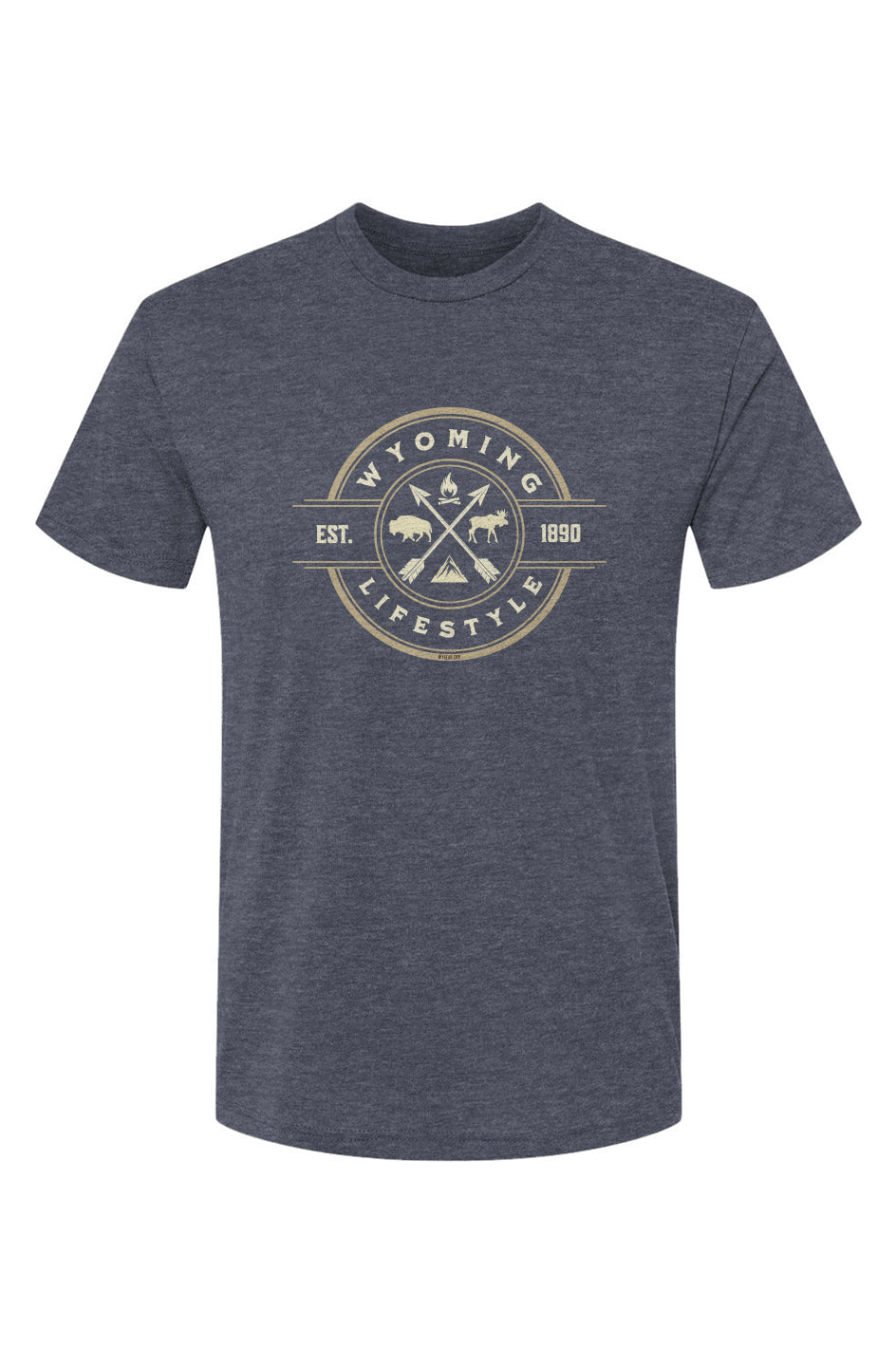 WYOMING LIFESTYLE – Premium Tri-Blend Active T-Shirt