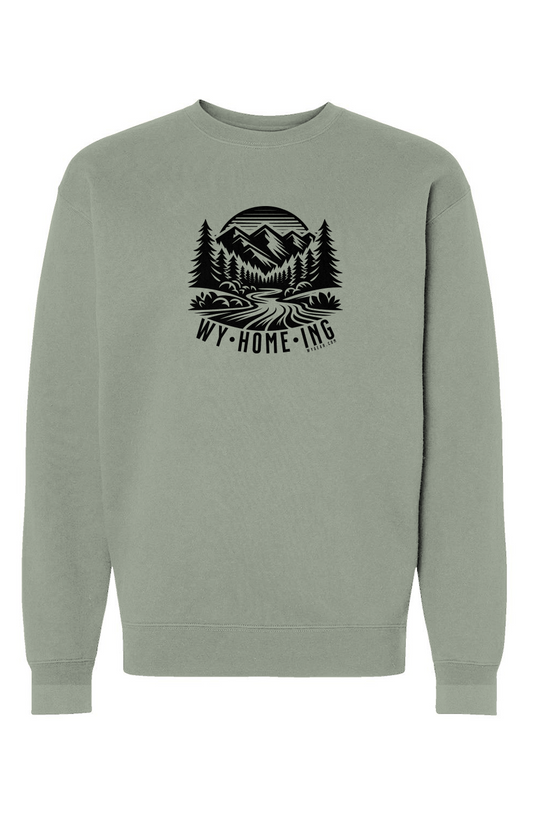 WY•HOME•ING HEAVYWEIGHT CREWNECK SWEATSHIRT - 6 COLORS