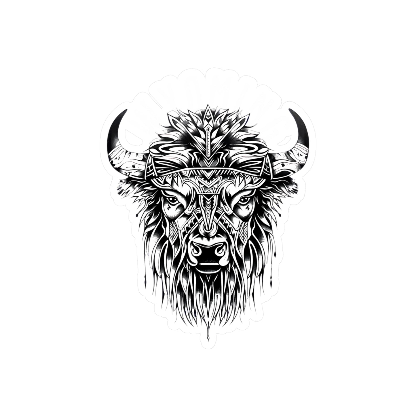 WYOMING TRIBAL BISON STICKERS