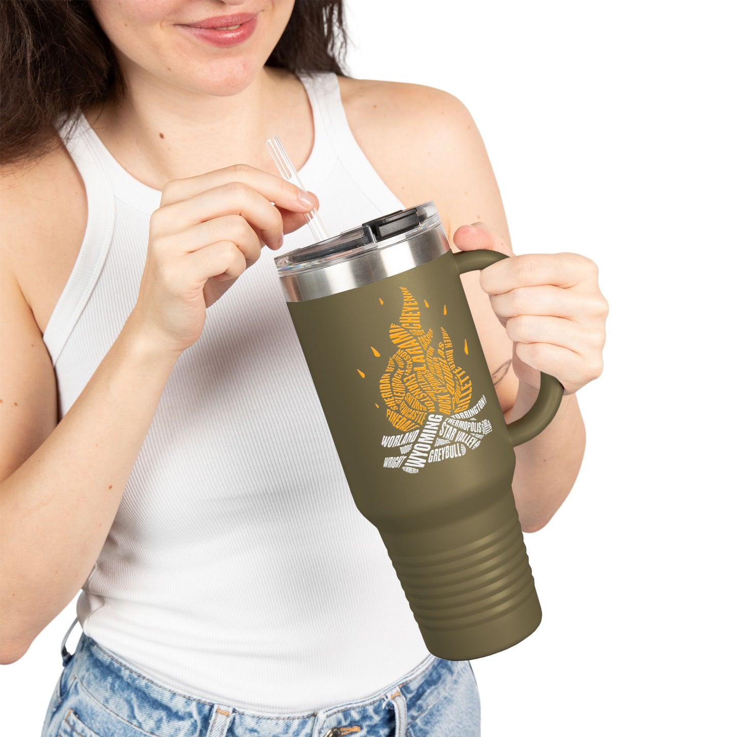 COWBOY CAMPFIRE EXTRA LARGE 40oz TUMBLER