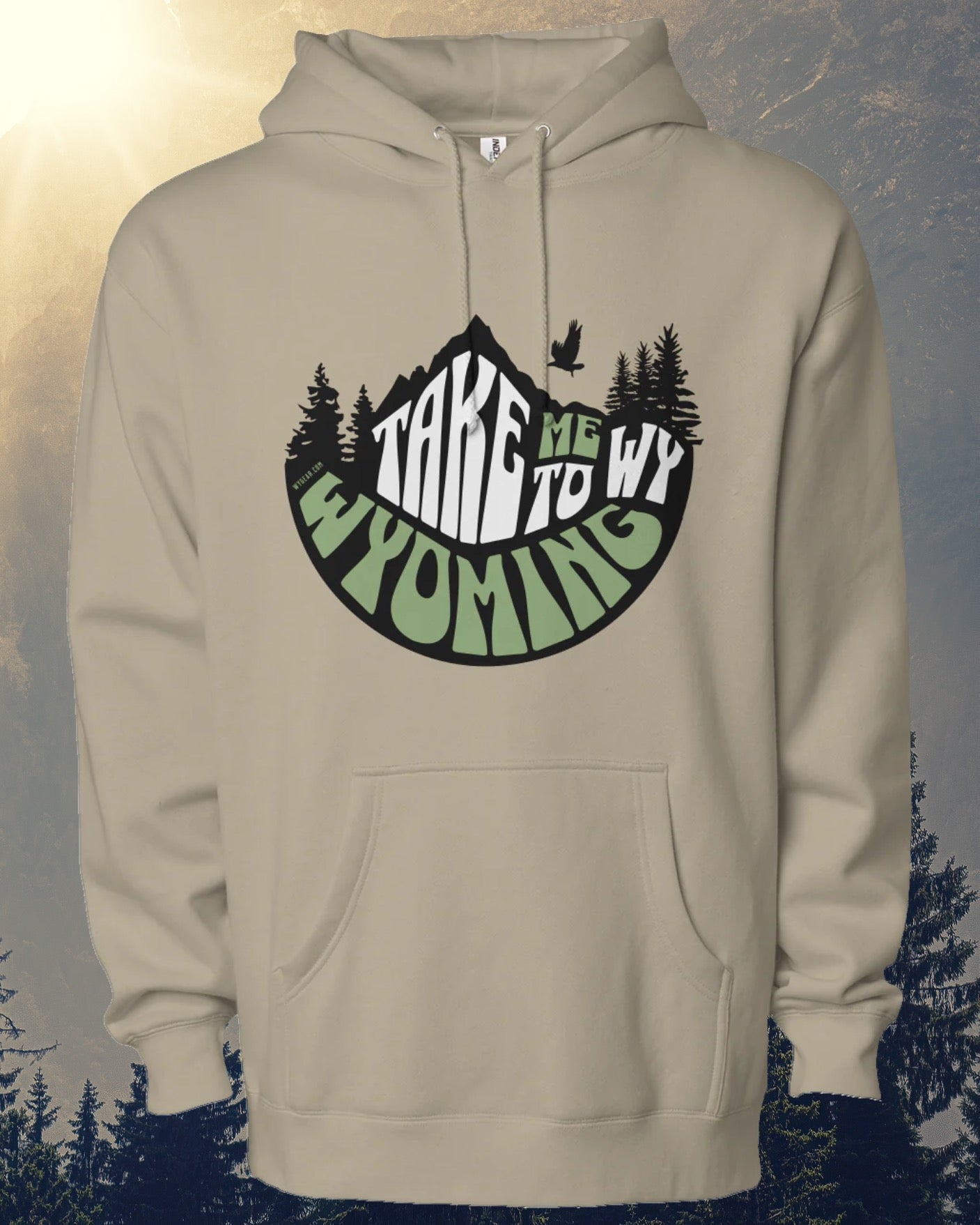 TAKE ME TO WYOMING - 3 COLORS - Premium Heavyweight Hoodie