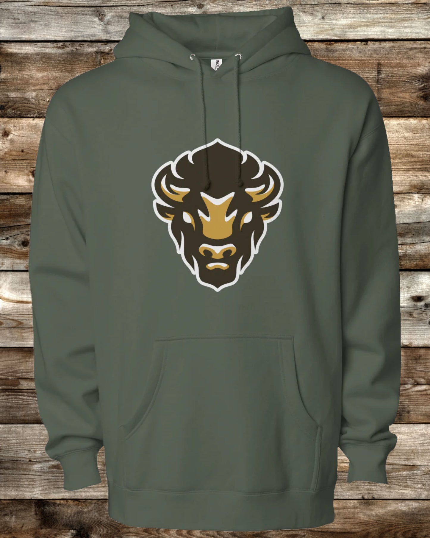 WYOMING GEAR BISON LOGO - 6 COLORS - Premium Heavyweight Hoodie