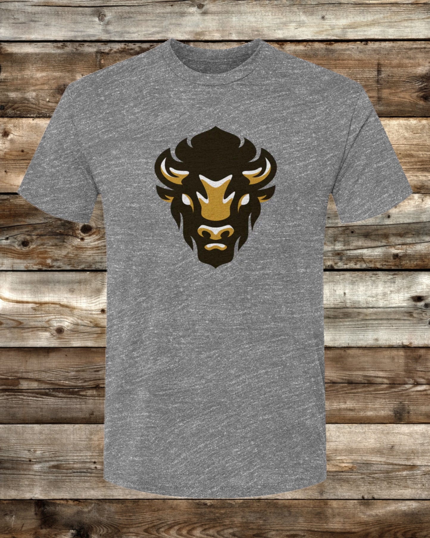 WYOMING GEAR BISON LOGO - 6 COLORS - Premium Tri-Blend Active T-Shirt