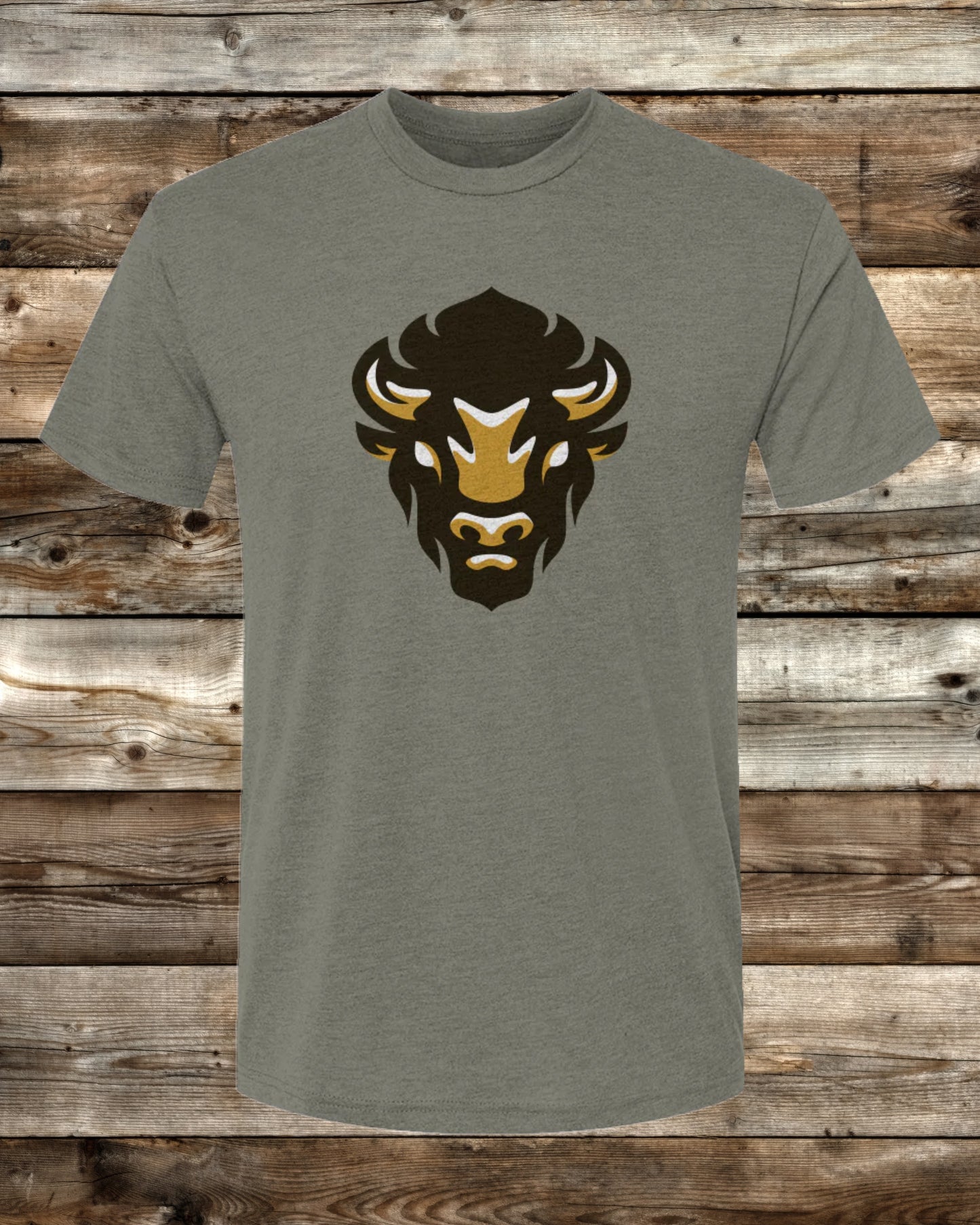 WYOMING GEAR BISON LOGO - 6 COLORS - Premium Tri-Blend Active T-Shirt