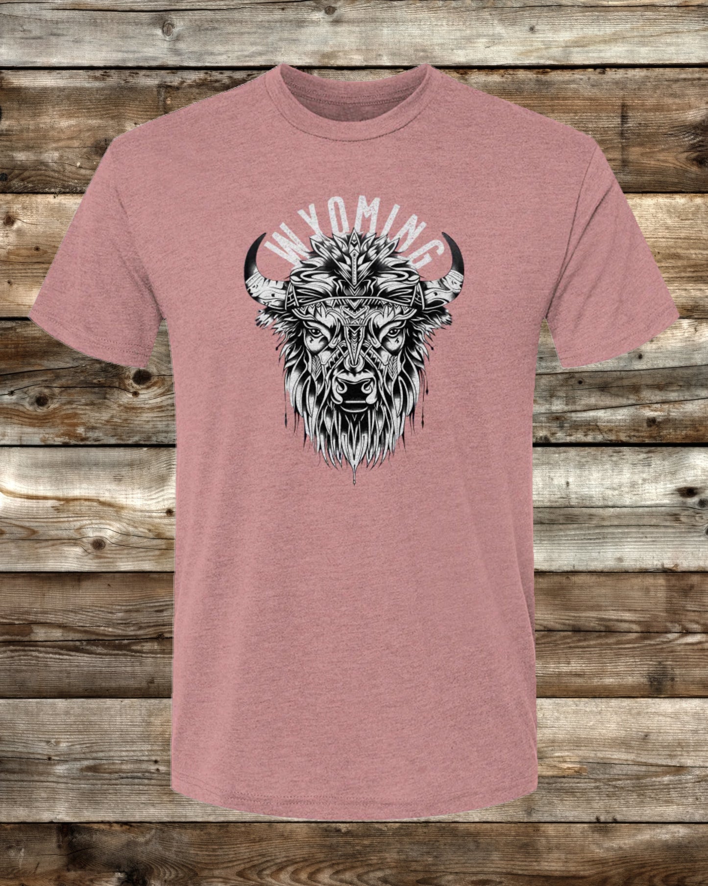 WYOMING TRIBAL BISON - 6 COLORS - Premium Tri-Blend Active T-Shirt