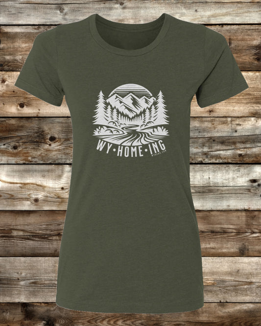 WY•HOME•ING LADIES CUT T-SHIRT - 3 COLORS - Confidence, Comfort, and Wyoming Pride in Every Stitch