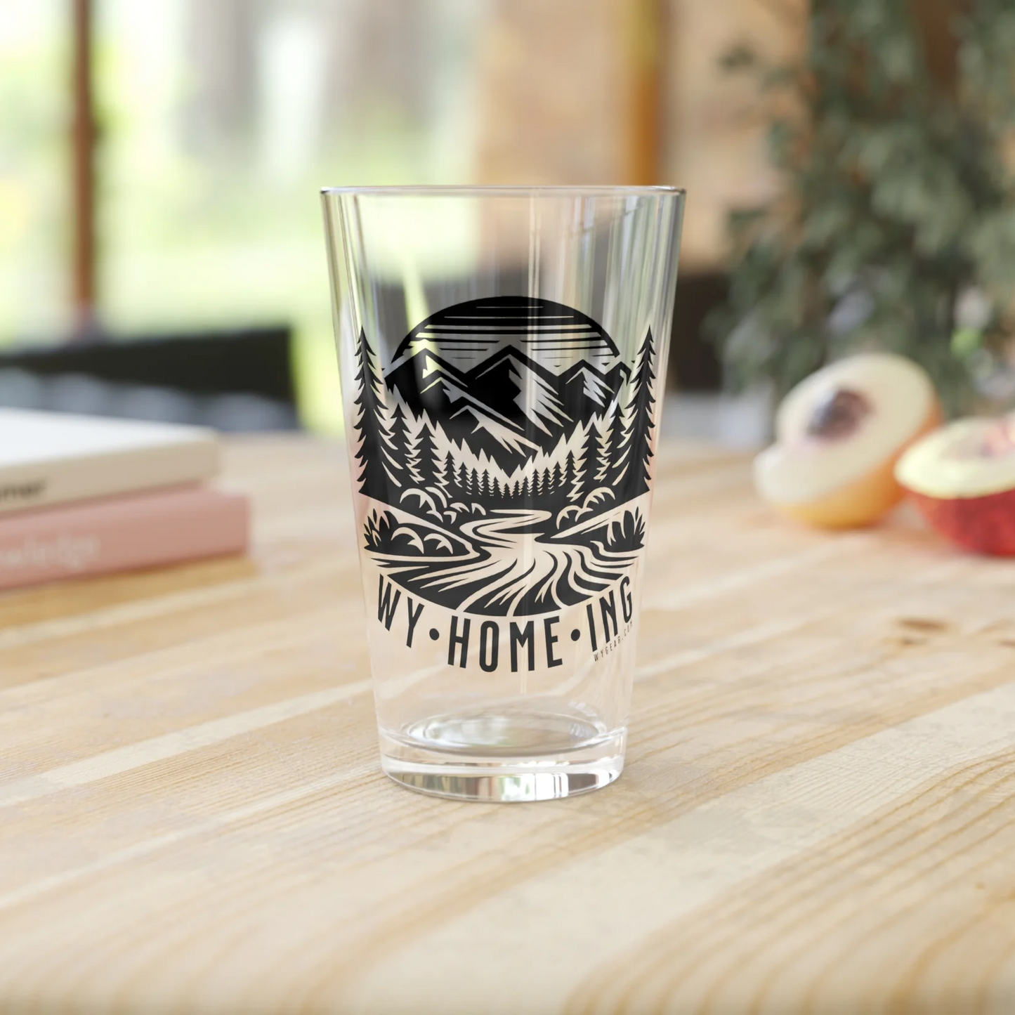 WY•HOME•ING PINT GLASS – Raise a Glass to Wyoming Pride