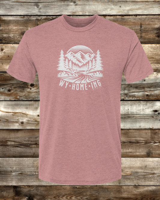 WY•HOME•ING PREMIUM ACTIVE T-SHIRT - 7 COLORS - Built to Move, Designed for Wyoming Life