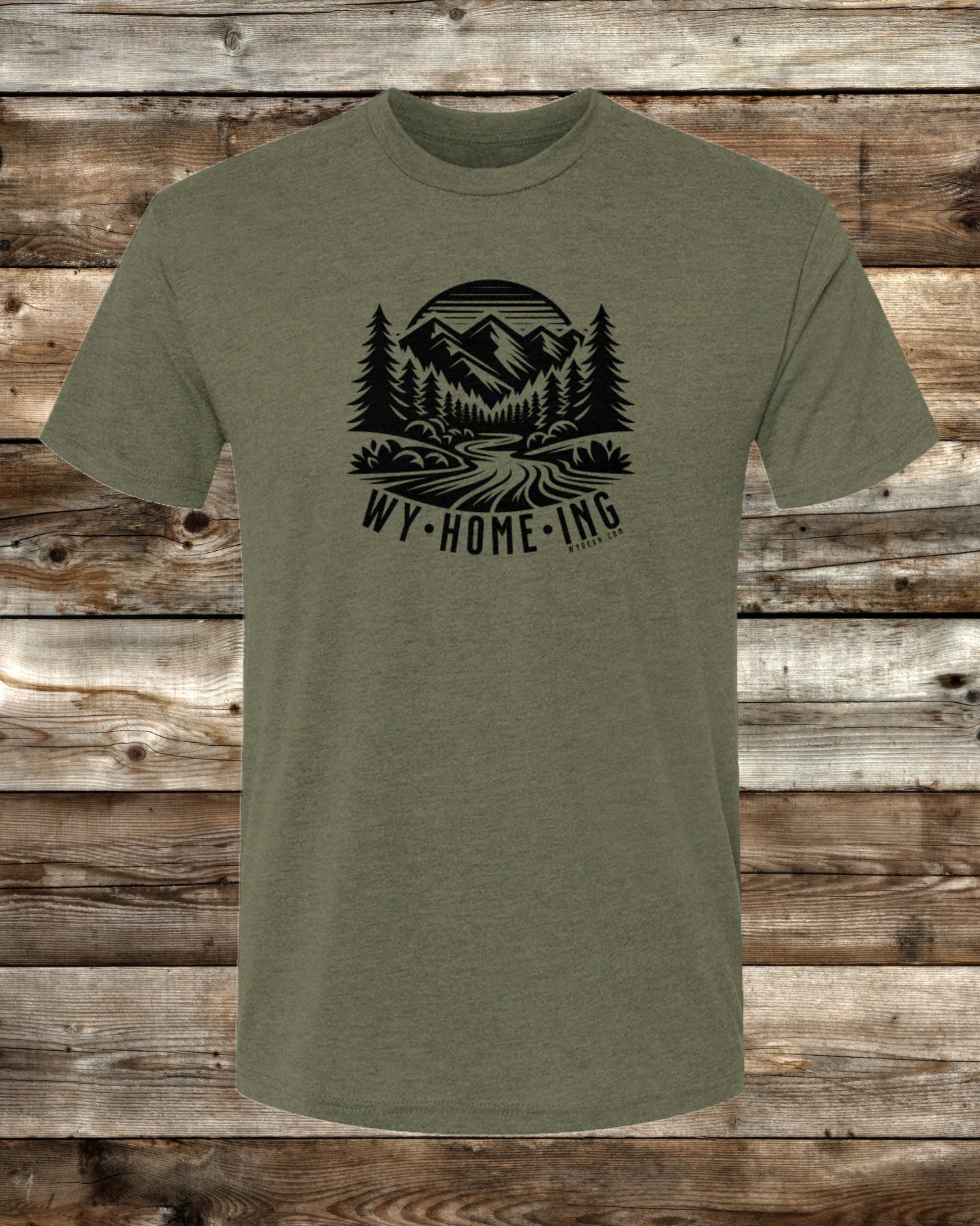 WY•HOME•ING PREMIUM ACTIVE T-SHIRT - 7 COLORS - Built to Move, Designed for Wyoming Life