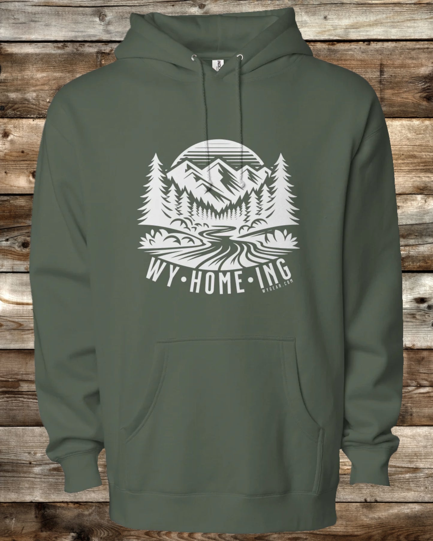 WY•HOME•ING PREMIUM HEAVY WEIGHT HOODIE - 5 COLORS - Built for Wyoming, Designed for You