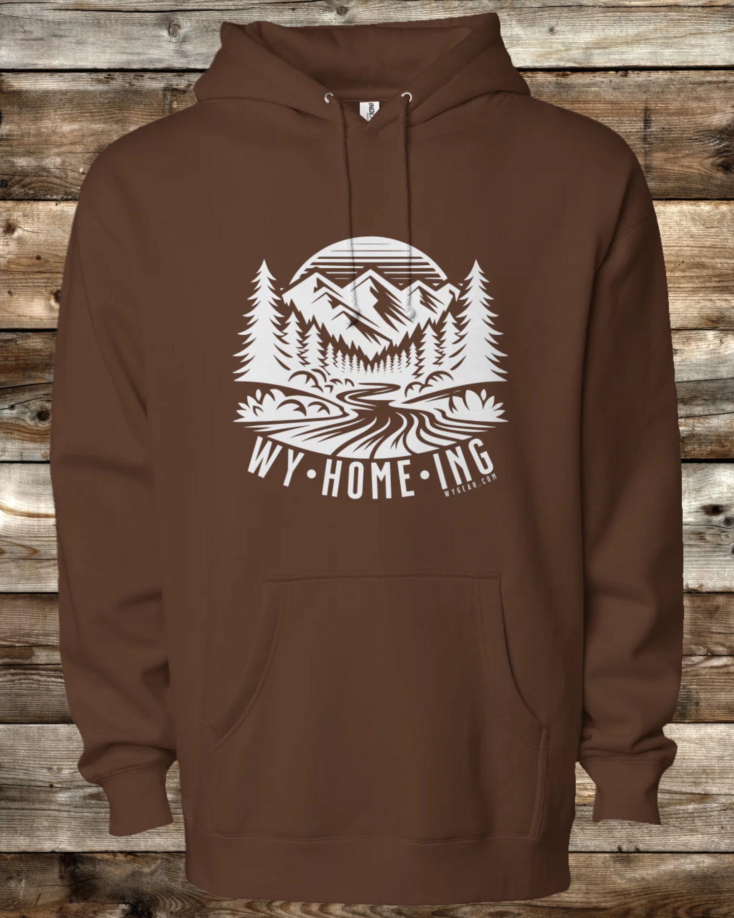 WY•HOME•ING PREMIUM HEAVY WEIGHT HOODIE - 5 COLORS - Built for Wyoming, Designed for You