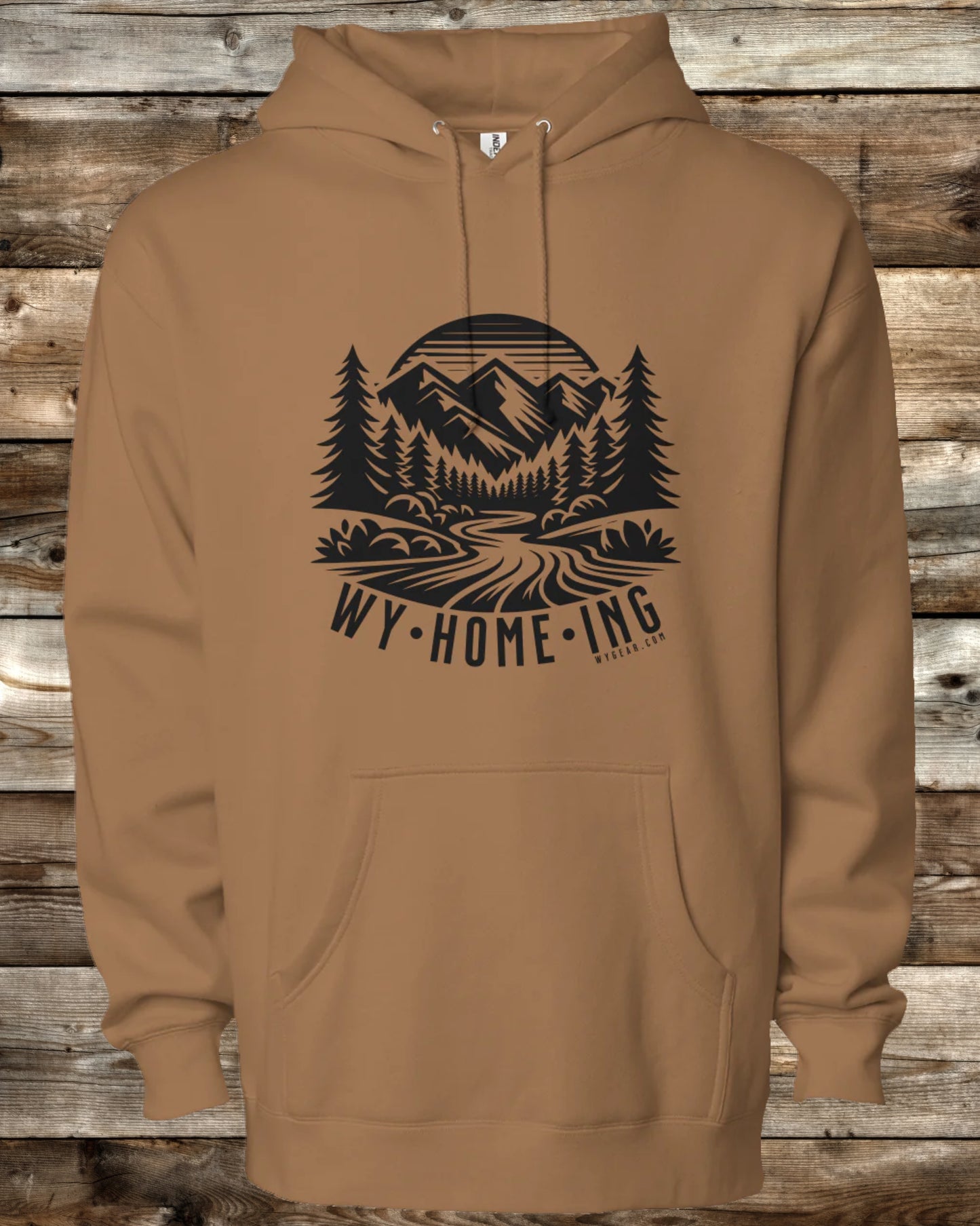 WY•HOME•ING PREMIUM HEAVY WEIGHT HOODIE - 5 COLORS - Built for Wyoming, Designed for You