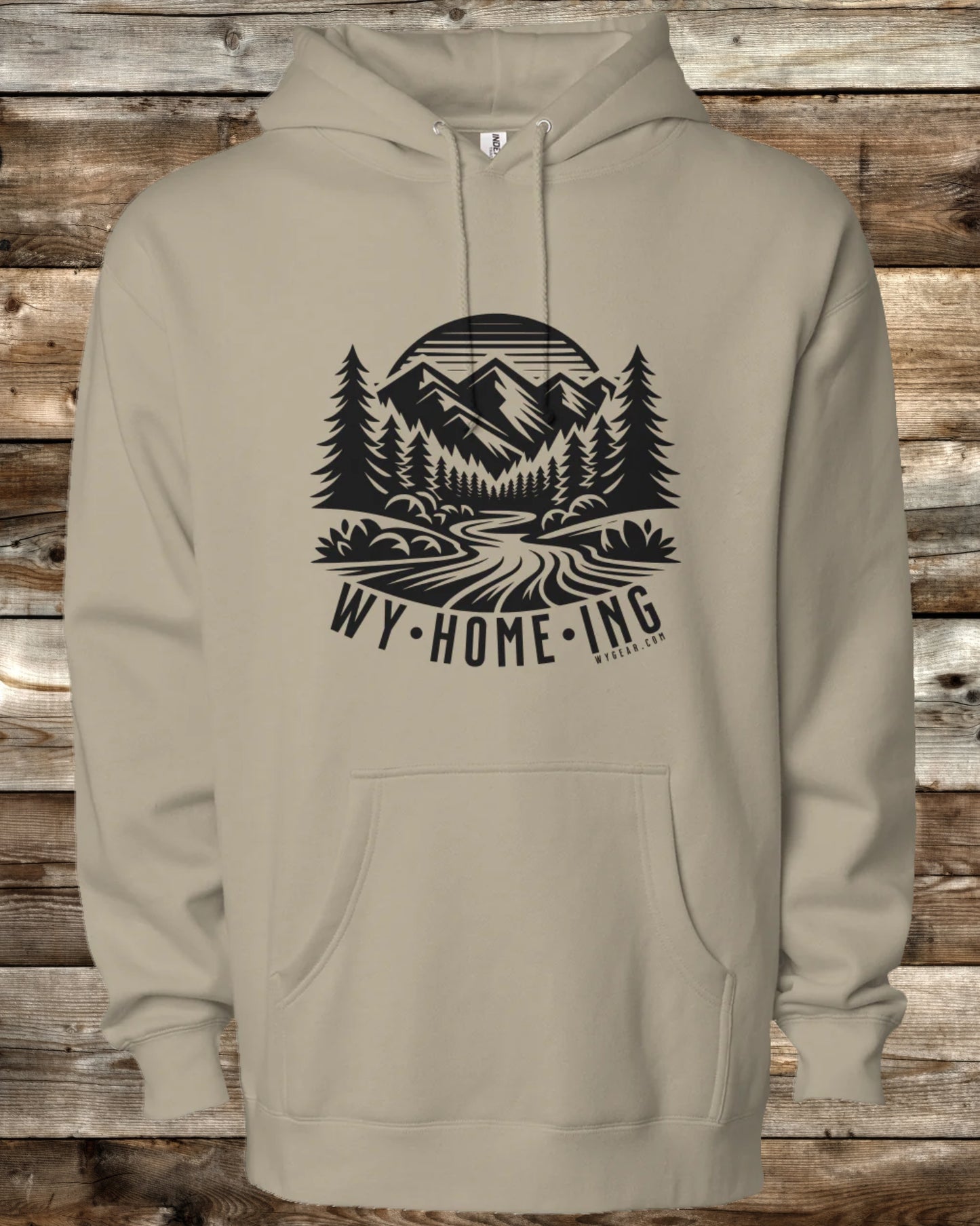 WY•HOME•ING PREMIUM HEAVY WEIGHT HOODIE - 5 COLORS - Built for Wyoming, Designed for You