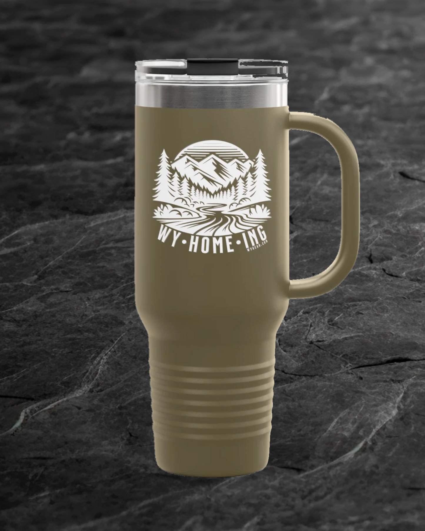 WY•HOME•ING EXTRA LARGE 40oz TUMBLER - 3 COLORS- Fuel Your Adventures, Wyoming Style